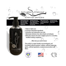 Load image into Gallery viewer, Activated Bamboo Charcoal Deep Pore Facial Cleanser 8oz
