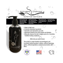 Load image into Gallery viewer, Activated Bamboo Charcoal Deep Pore Facial Cleanser 8oz