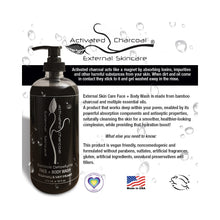 Load image into Gallery viewer, Activated Bamboo Charcoal Face + Body Wash 16oz
