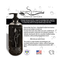Load image into Gallery viewer, Activated Bamboo Charcoal Face + Body Wash 16oz