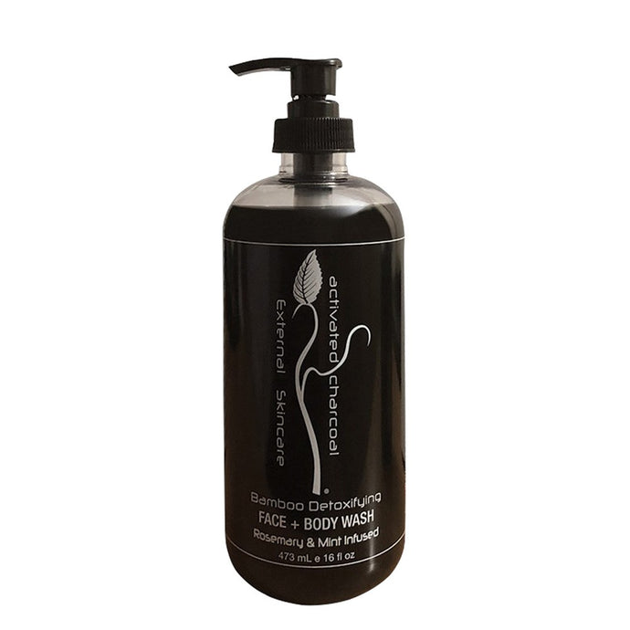 Activated Bamboo Charcoal Face + Body Wash 16oz